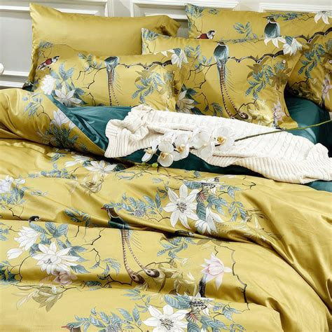 Golden Birds Bedding for Sale Redbubble