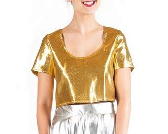 Golden Crop Top - Etsy