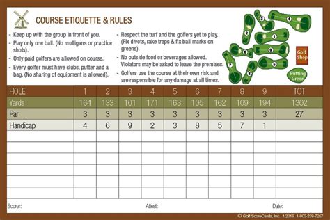 Golden Gate Golf Course Golf ScoreCards Inc