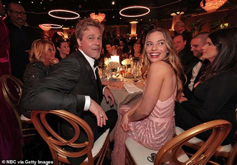 Golden Globes Margot Robbie, Brad Pitt sit together after …