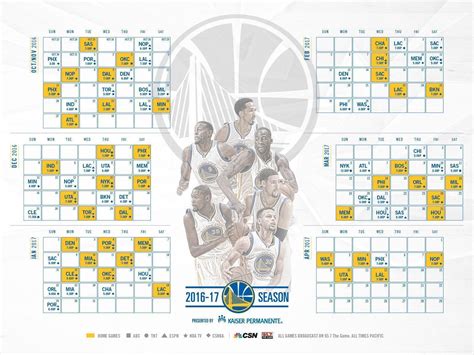 Golden State Warrior Schedule Examples and Forms