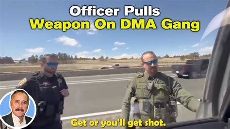 Golden State cop steps in when immigration officer pulls a weapon on a individual