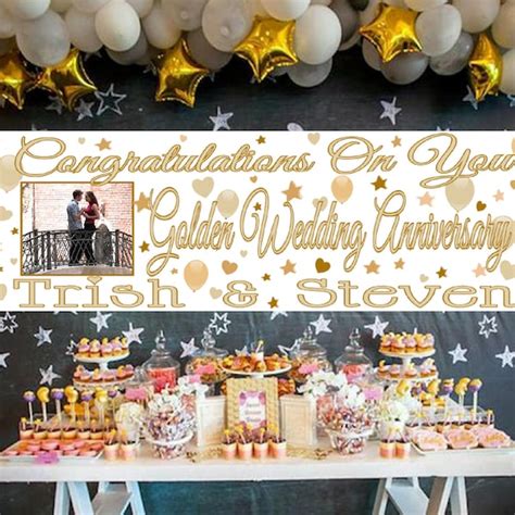 Golden Wedding Banners - Etsy UK