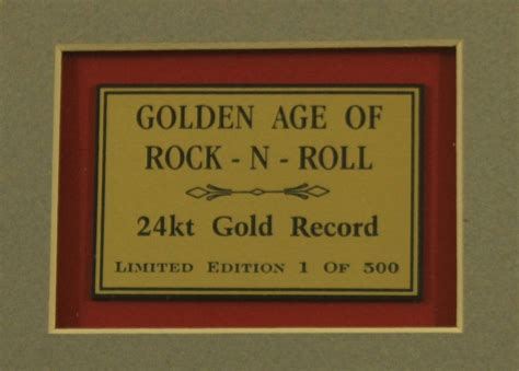 Golden age of rock and roll gold record. - Now suzuki gt200 gt 200 service repair workshop manual.