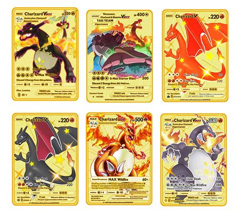 Pokémon CHARIZARD 23k Gold Plated Trading Card & 