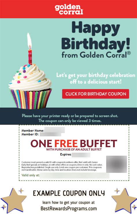 Golden corral birthday prices. How are Golden Corral Rewards different from the Good as Gold email club? Guests registered for Golden Corral Rewards will still receive offers and news about Golden Corral, but now will also be rewarded for dining with us as well. Members of the Good As Gold email club receive an exclusive offer on their birthday. 