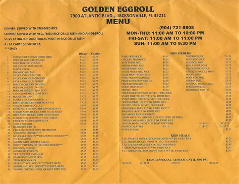 Golden eggroll. Updated menu coming this weekend! 