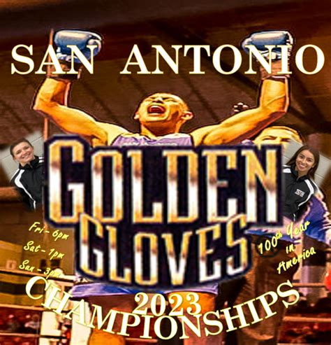 Golden gloves san antonio. IOWA GOLDEN GLOVES TOURNAMENT (Cedar Rapids, IA) April 2024. April 13-21 2024. 2024 METRO DETROIT GOLDEN GLOVES TOURNAMENT OF CHAMPION (DETROIT, MI) June 2024. June 29-30 2024. 2024 Chicago Golden Gloves Master's Tournament (Cicero, IL) Last Updated: 10/11/2023 10:06:21 PM MST. Join USA Boxing; Find a Club; Events; 