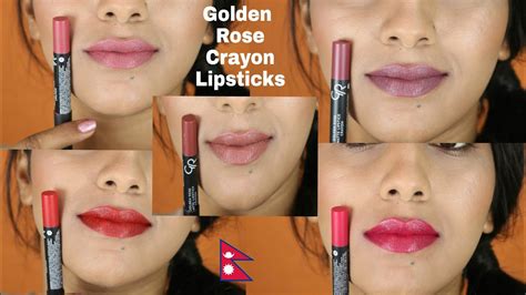 Golden rose lip crayon