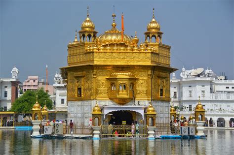 Golden temple amritsar india. Road Distance or driving distance from Amritsar Airport to Golden Temple is 13 kms (8.00 miles). For customizing your travel journey you might consider adding some stop over points or adding some night stops here. Your total travel time is approximately 0 hour (s) 18 min (s); which may vary depending upon the road and traffic conditions. 