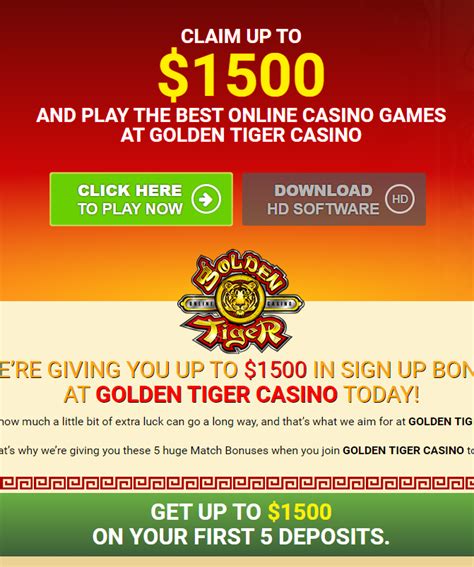 golden tiger casino promotions