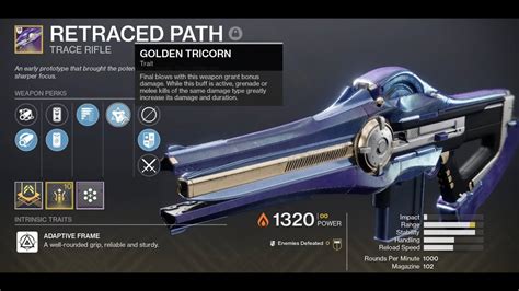 Golden tricorn destiny 2. The Destiny 2 Perpetualis God Roll weapon is a relatively easy to acquire and craftable weapon in Destiny 2 Season of Defiance. The guide provides Perpetualis God Roll and helps you understand why and what are the best perks for this weapon.. Related: All God Roll Weapons Guides How to Get Perpetualis in Destiny . To get Perpetualis in … 