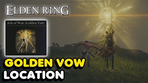 Golden vow ash of war elden ring. The Ash of War - Vow of the Indomitable is equippable on all shields, and grants the Unsheathe Skill to use. Skill: Vow of the Indomitable - allows the user to be momentarily invicible. Skill Cost ... 