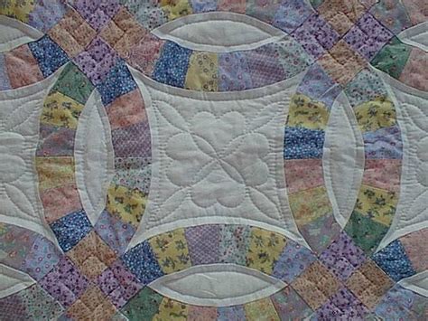 Golden wedding ring quilt pattern.  Once considered a project only for expert...