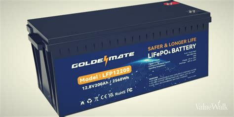 Amazon.com: GOLDENMATE Batería 10Ah LiFePO4, batería de fosfat