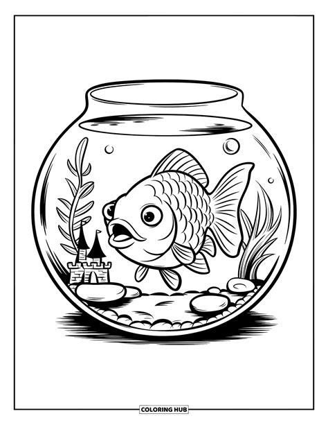 Goldfish Coloring Shee