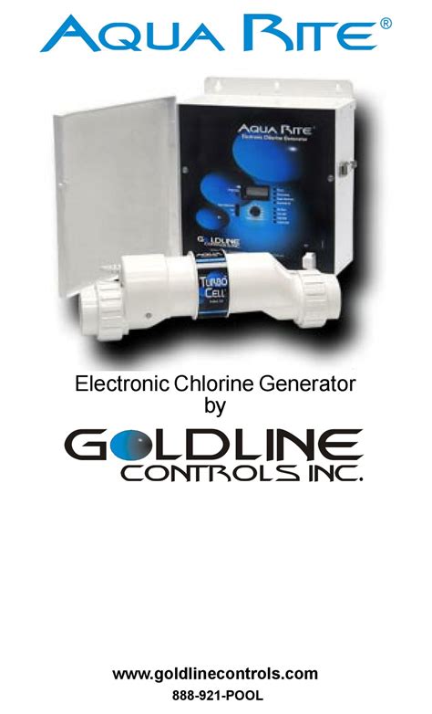 Goldline controls aqua rite electronic chlorine generator manual. - Stanley garage door opener manual deluxe.