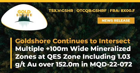 Goldshore Continues to Intersect Multiple +100m Wide …