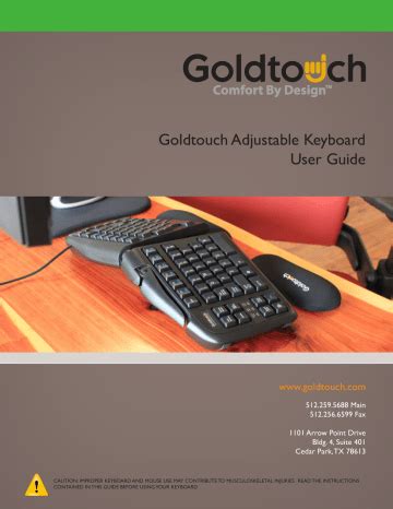 Goldtouch Adjustable Keyboard User’s Guide - ergodirect.com