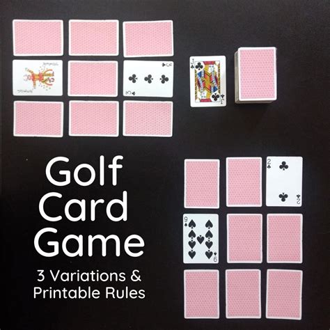 Golf Card Game Rules (Printable): How to play 9, 6