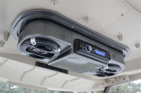 Golf Cart Carbon Fiber Radio Console, Universal …