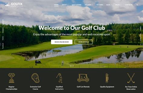 Golf Club Multipage HTML Template