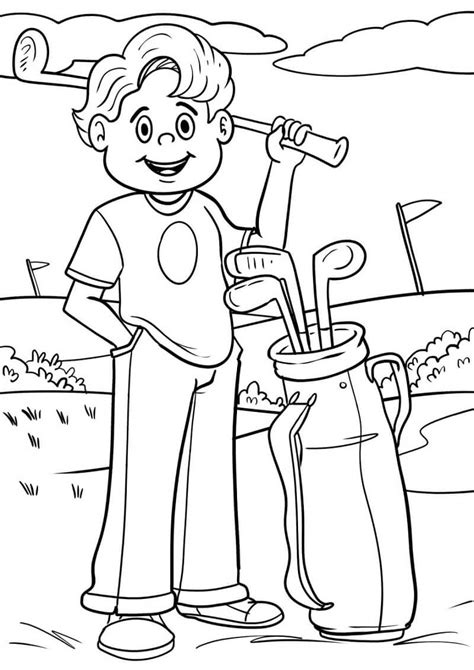 Golf Coloring Pages Printable