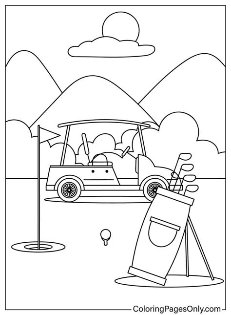 Golf Coloring Shee