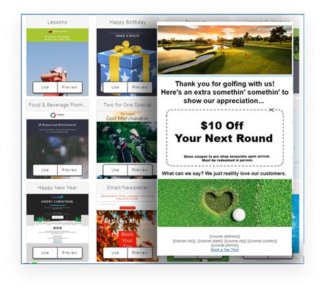 Golf Course Email Marketing