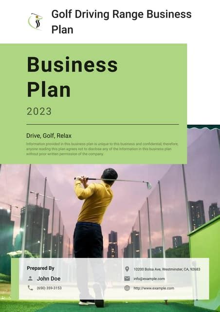 Golf Driving Range Business Plan