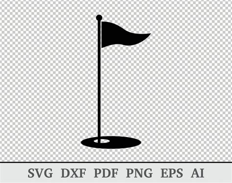 Golf Flag Svg Golf SVG Golf Flag Vector Golf Flag Clipart - Etsy