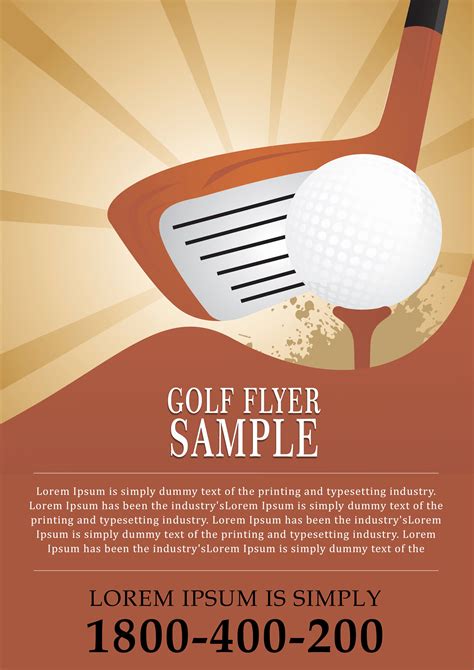Golf Flyer Template Free