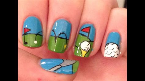 Golf Nail Art Tutorial YouTube