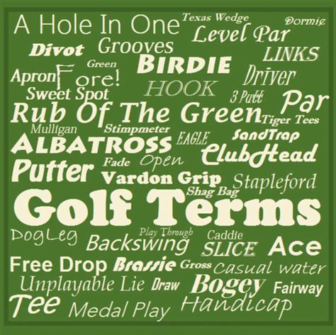 Golf Words