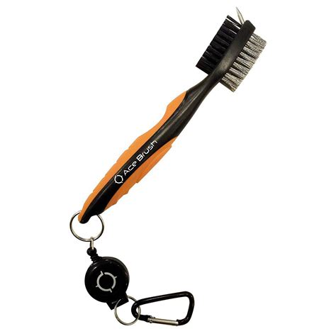 Golf brush. Durable Golf Club Brush and Groove Cleaner with Retractable Zip-line and Aluminum Carabiner Cleaning Tools, Oversized Golf Brush Head and Super Non-Slip Handle Comfortable Grip Golf Club Cleaner. 4.9 out of 5 stars 23. Black Friday Deal. $6.99 $ 6. 99. Was: $9.99 $9.99. 