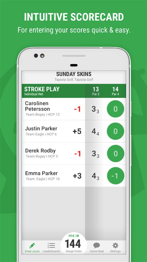 Golf gamebook