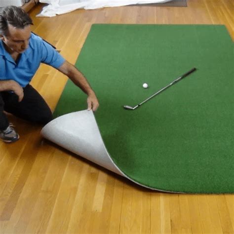 Mar 8, 2024 · First, gather the materials and tools needed to create a homemade golf hitting mat. These materials include plywood, carpet padding, and artificial turf. The tools include a hand saw, knife, bonding spray, and glue. The next thing to do is to cut the piece of plywood into a 4′ x 6′ foot rectangle shape with a handsaw.