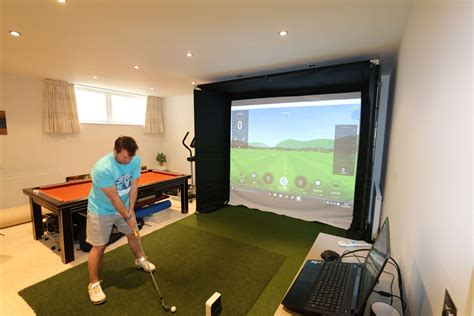 Golf simulator for home. 24. 36. 48. View as. Build your dream golf simulator with us! We've got everything you need to transform any room into a golf simulator your friends will envy. From enclosures, launch monitors, mats and world-class golf simulation software - we've got it all. Click here now to learn more about our golf simulator range. 