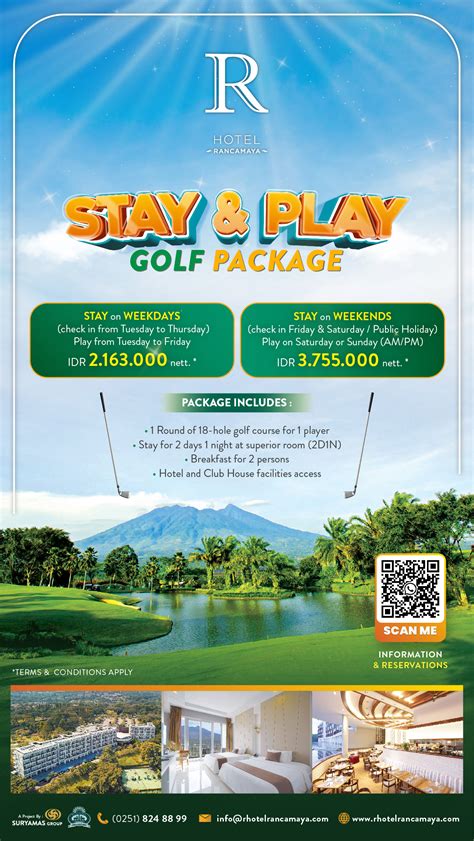 Golf stay and play packages. Stay & Play Packages. Steele Hotels. One Night (Single) Package 1 Round (18 holes) golf 1 Hot breakfast ... 2 Rounds (18 holes) golf 2 Hot breakfasts 1 Molson product & basket of wings each Free admission to Legends Lounge. $199.00 + HST. One Night (Triple) Package $280.00 + HST. One Night (Quad) Package 