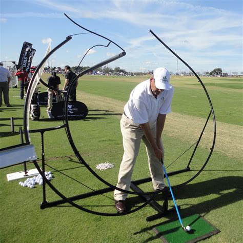 Golf swing training aids. A golf swing trainer is a training aid that helps you improve your game. The better you are able to swing a club with confidence, the more improvement you will ... 