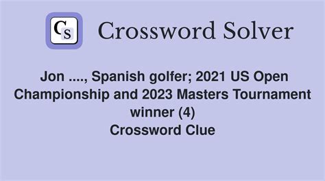 Golfer Jon __ 2024 BMW Championship winner crossword clue