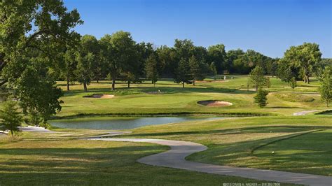 A favorite of generations of Wichita golfers, this winding course is nestled in the bend of the Arkansas River, offering natural beauty and the backdrop of a downtown cityscape. At 6,330 yards, the par-70 course features a straightforward layout, with tree-lined fairways leading to well-bunkered greens. Book your tee time at golfwichita.com or download Golf Wichita …. 