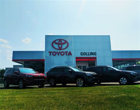 Golling toyota. Golling Toyota quoted a used transmission (60k miles) for my RAV4 at $12,000 when the dealership one town over quoted the same part at around $6200. They called this a "fat finger" mistake but conveniently didn't update my quote until I told them i had another quote from a different dealership. 