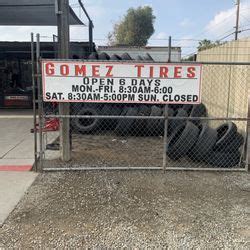 Gomez tires. When it's time to replace your tires or you encounter a tire emergency on the job, call Gomez Tire. We can schedule a date and time that's convenient for you. … 
