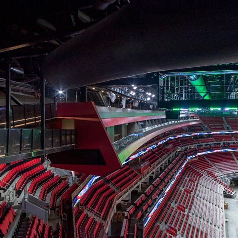 For most events, rows in Section 105 are labeled 1-27. For basketball games, row 3 is usually the first row. Row 8 is usually the first row for concerts. An entrance to this section is located at Row 27. When looking towards the ice/court/stage, lower number seats are on the right.. 