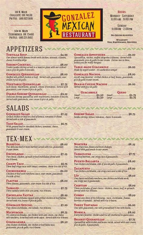 Gonzalez Mexican Restaurant, Tishomingo, Oklahoma. 2,415 likes · 64 talking about this · 1,918 were here. Restaurant