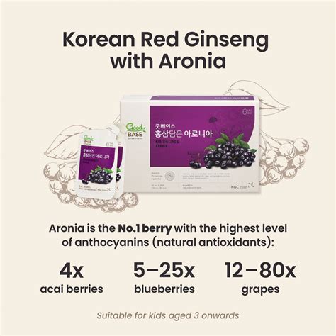 Good Base Korean Red Ginseng with Aronia Official Store