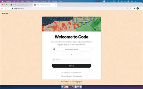 Good Coda web site