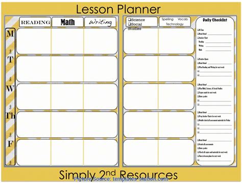Good Lesson Plan Book Template Printable Lesson Plan Book Template Printable Templates Sta Ota Tech