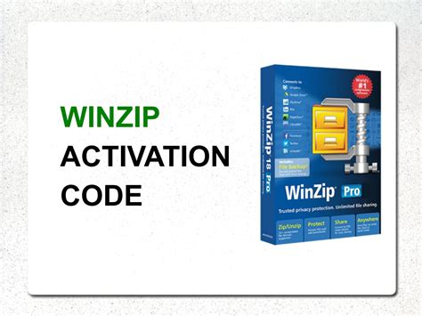 Good activation WinZip for free
